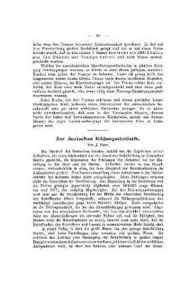 Zur deutschen Bildungsstatistik