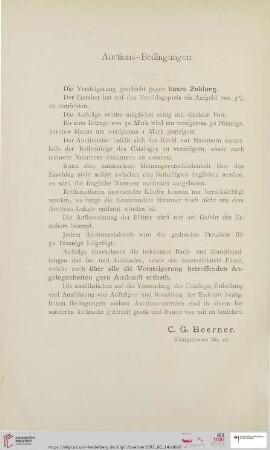 Auctions-Bedingungen
