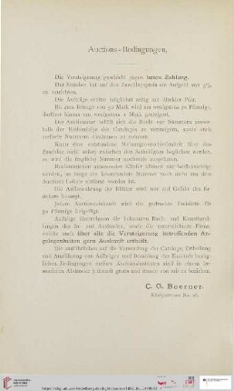 Auctions-Bedingungen
