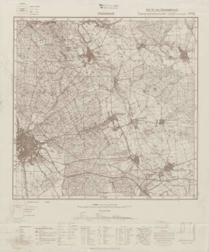 3732 Helmstedt, Topographische Karte 1:25000 (4cm - Karte)