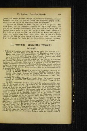 Litterarischer Wegweiser