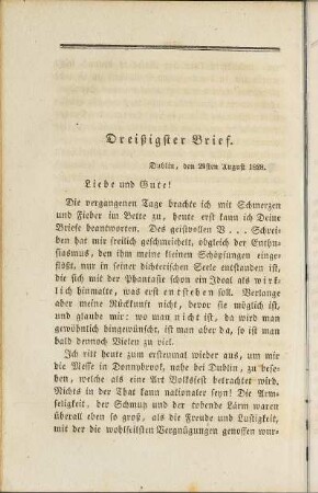 Dreißigster Brief.