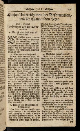 125-130, Kurzer Unterricht von der Reformation [...]