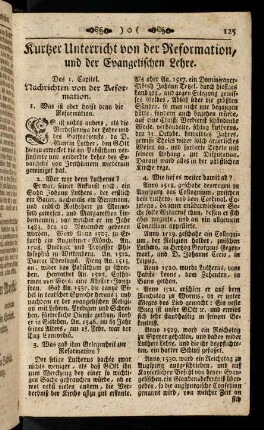 125-130, Kurzer Unterricht von der Reformation [...]