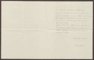 Schreiben von Sophie Sautier an die Großherzogin Luise; Bericht über das Befinden der Kinder in dem Lazarett nach der Bombadierung des Zirkus Hagenbeck in Karlsruhs am 22.06.1916