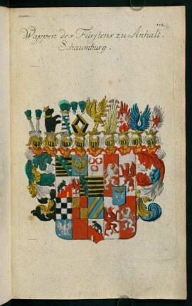112, Wappen der Fürsten zu Anhalt-Schaumburg