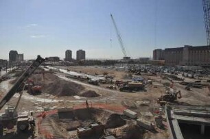 Las Vegas - Baustelle am mittleren "Strip" : Aufgenommen am 8. August 2012 am Las Vegas Boulevard ("Strip"), der sechs Kilomter langen Hauptstraße im Spielerparadies Las Vegas