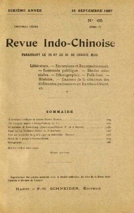 15 Septembre 1907. No 65