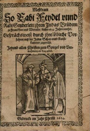 Meßkram-Gespräch der Rabi Feydel und Rabi Senderlein