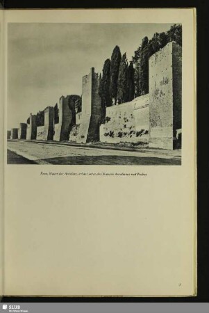 Rom, Mauer des Aurelian, erbaut unter den Kaisern Aurelianus und Probus