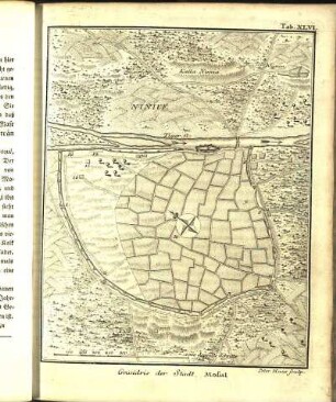 Tab. XLVI. Grundris der Stadt Mosul.