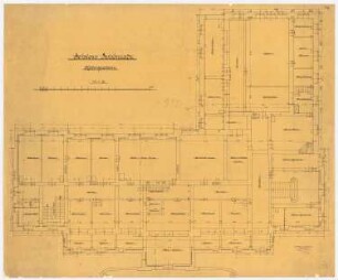 Schloss Schönrade: Grundriss UG 1:50