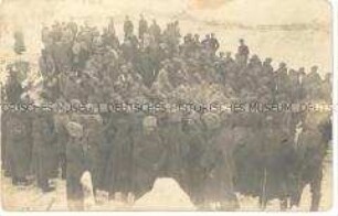 Verbrüderung deutscher und russischer Soldaten im Januar 1918