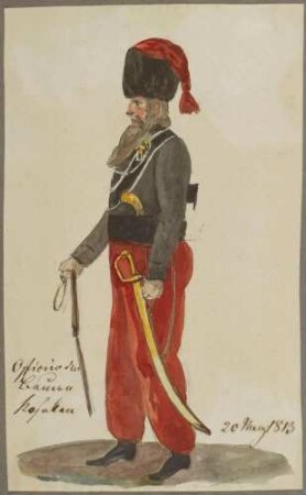 Offizier der Bauern-Kosaken, 1813
