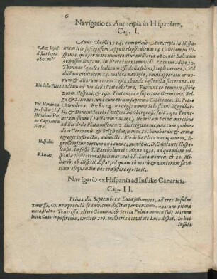 Navigatio ex Antverpia in Hispaniam. Cap. I.