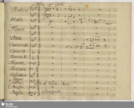 Aria con coro: Quello che un dì destasti