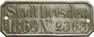 Dresden - Hundemarke Nr. 2363