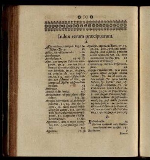 Index rerum præcipuarum.