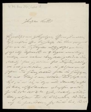 Brief von Eduard Heinrich Gehe an Louis Spohr