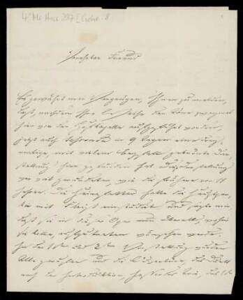 Brief von Eduard Heinrich Gehe an Louis Spohr