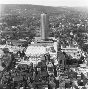 Innenstadt von Jena : Blickrichtung Osten