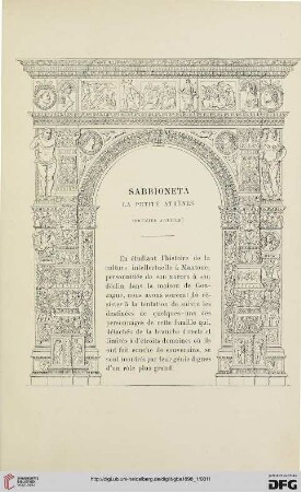 3. Pér. 19.1898: Sabbioneta, [1] : la petite Athèns