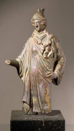 Fragment einer römischen Statuette der Minerva im Typus der Athena bei der Abstimmung über Orest ('Iudicium Orestis')