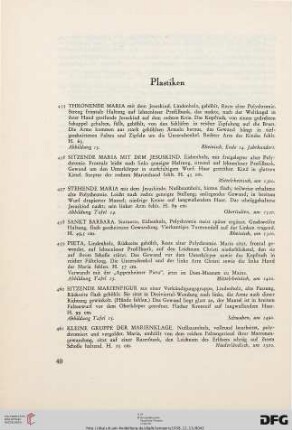 Plastiken (Nr. 455-497)