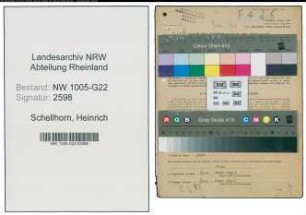 Entnazifizierung Heinrich Schellhorn , geb. 16.07.1898 (Milchhaendler)