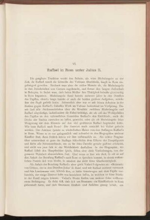 VI. Raffael in Rom unter Julius II.