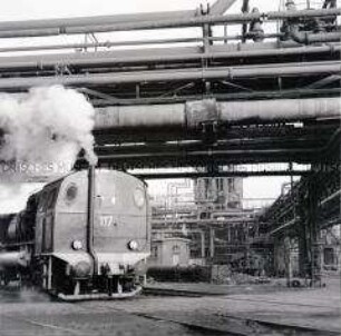 Eisenbahn auf dem Gelände des VEB Leuna-Werke "Walter Ulbricht"