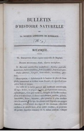 Botanique.