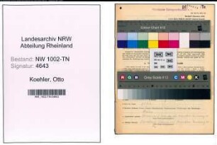 Entnazifizierung Otto Koehler , geb. 30.12.1905 (Monteur)