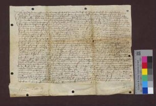 Konrad Ratz von Fahrnau leiht von der Kirchenpflege zu Schopfheim 16 Pfund Stäbler, verzinslich mit 16 Schillingen.