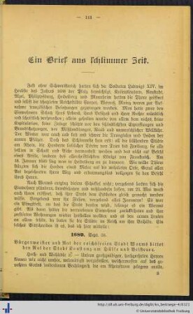 Ein Brief aus schlimmer Zeit.