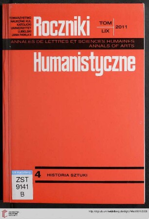59: Roczniki Humanistyczne: Historia Sztuki = History of art = Histoire de l'art