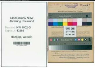 Entnazifizierung Wilhelm Hartkopf, geb. 26.05.1894 (Uhrmacher)