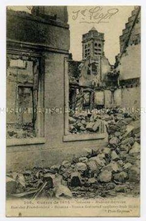 Zerstörtes Haus in Soissons