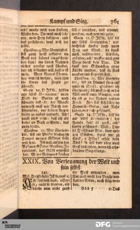 XXIX. Von Verleugnung der Welt und sein selbst