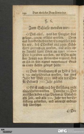§. 6. Zum Schlusse mercken wir...