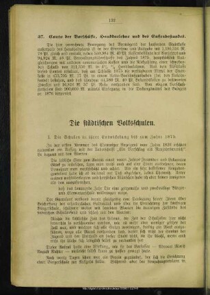 Die städtischen Volksschulen
