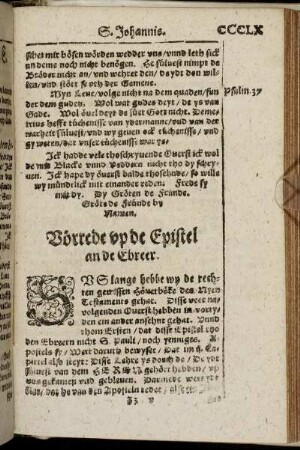 [De Epistel an Ebreer.]