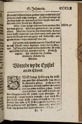 [De Epistel an Ebreer.]