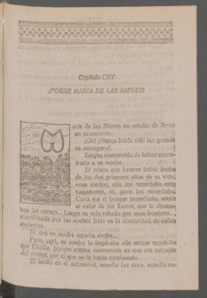 Capítulo CXV - ¡Pobre María de las Nieves!