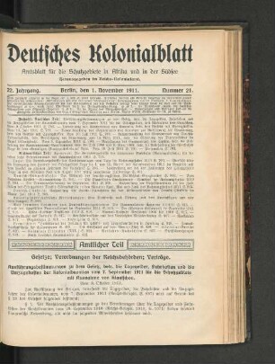 Nummer 21, 1. November