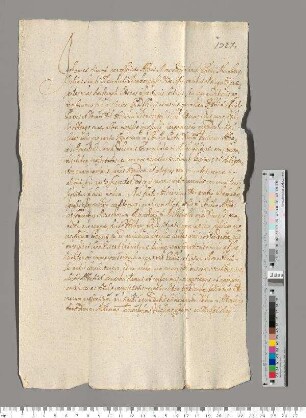A: Abt Johannes des Schottenklosters St. Egidien in Nürnberg. S: A. E: Abt Friedrich und Konvent des Klosters Michelfeld. Betreff: Vidimierung der inserierten Urkunde Bischof Heinrichs von Bamberg vom 30. April 1327 (= Urkunde Nr. 46).