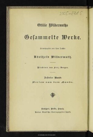 Perlen aus dem Sande : Erzählungen