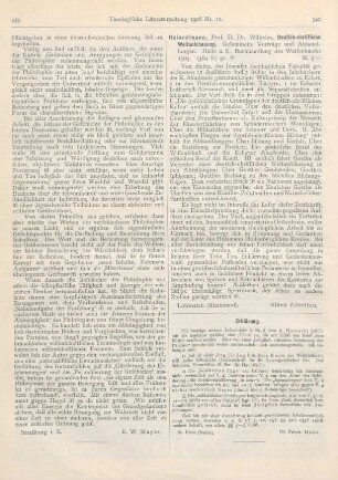 340 [Rezension] Heinzelmann, Wilhelm, Deutsch-christliche Weltanschauung