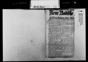 Zeitungsausschnitt aus "Neue Badische Landeszeitung", Nr. 209, 02.05.1901: "Ministerstürzer bei der Arbeit".