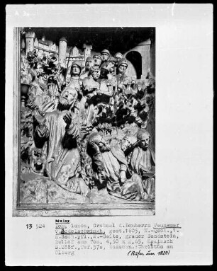 Grabmal des Wennemar von Bodelschwingh: Christus im Garten Gethsemane